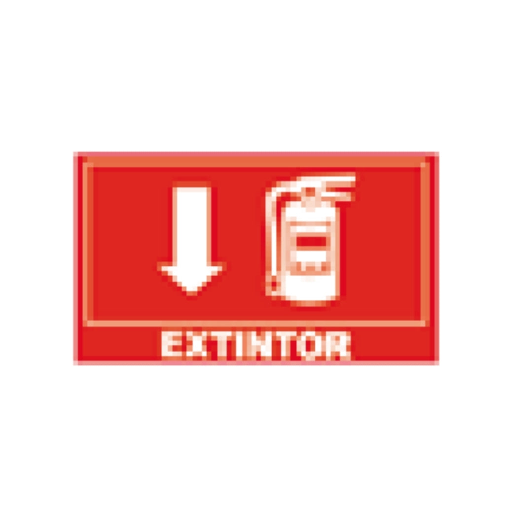 Letrero de "extintor" para luminario 57236 de Philco