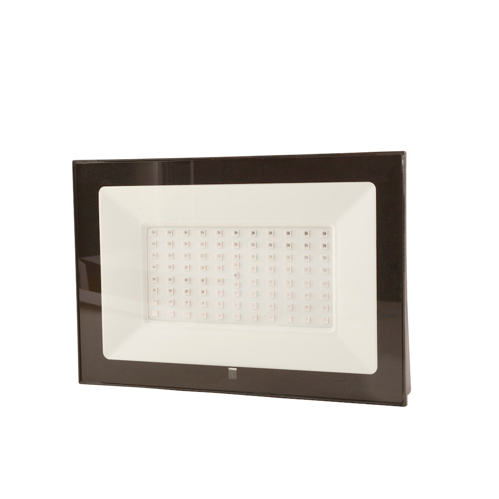 Reflector exterior RGB 100W incluye control remoto (4 diferentes efectos y 12 colores base) 100-240V IP65 FP>0.9 de Philco