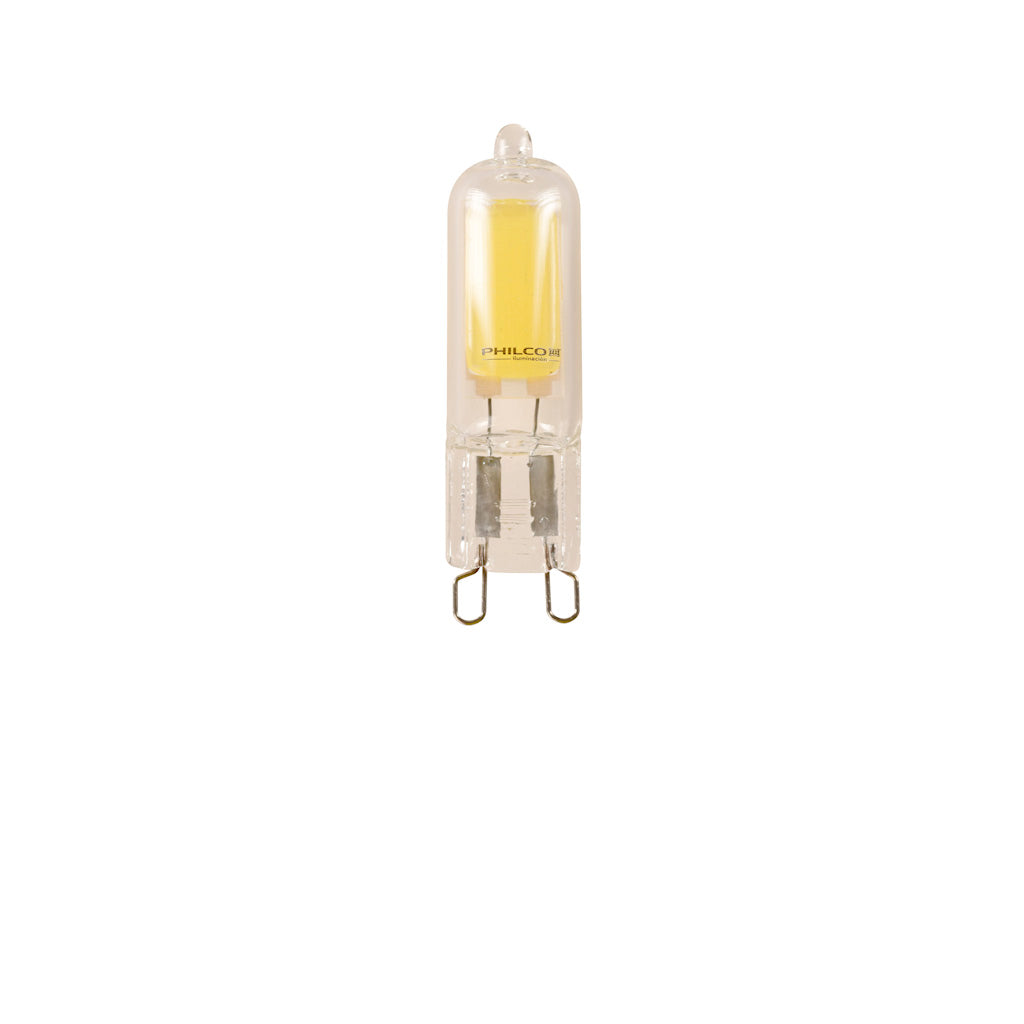 Pin LED 2.5w 127V atenuable G9 luz fría 6500K o cálida 2700K cuerpo de cristal de Philco