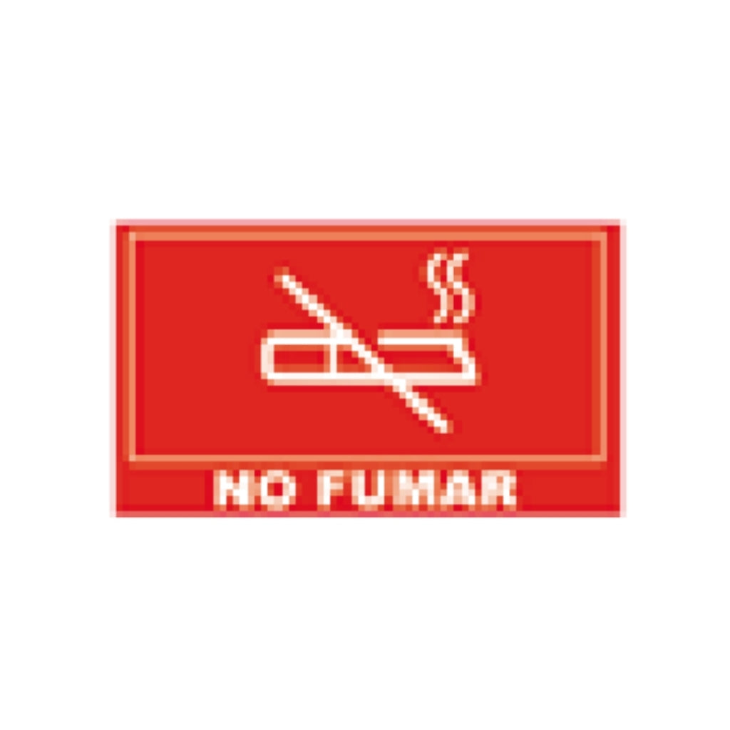 Letrero "no fumar" para luminario 57236 de Philco