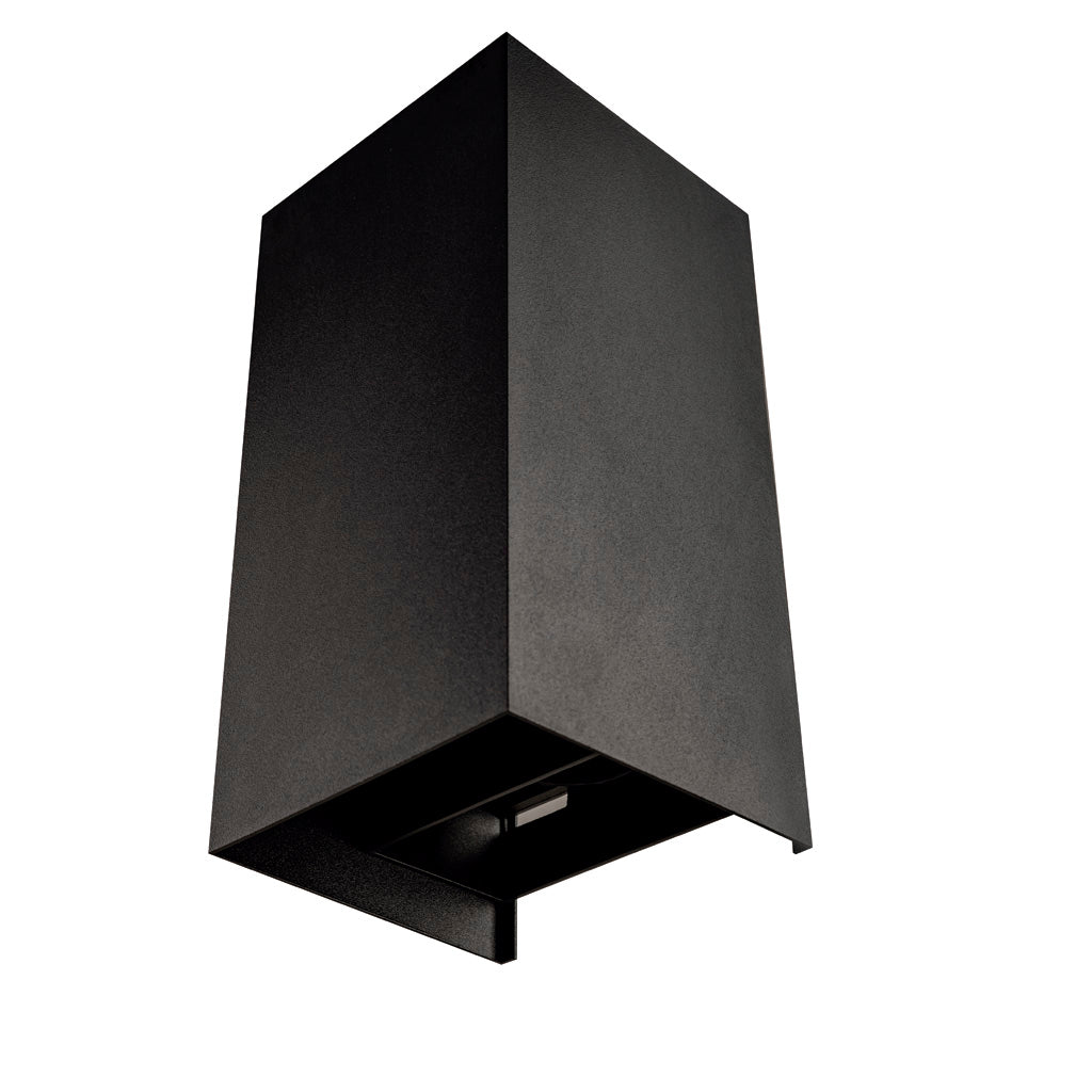 Arbotante tipo rectangular largo luz directa e indirecta 2x3W 90° luz cálida 3000K, cuerpo aluminio IP54 85-265V de Philco