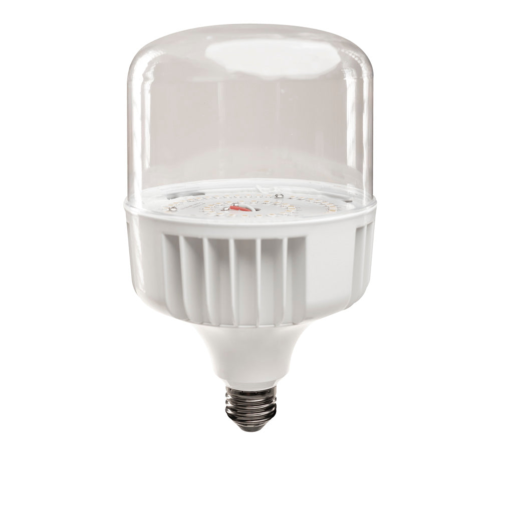 Bulbo LED alta potencia 50w E26 incluye adaptador a E39 cubierta transparente opción luz fría 6500K, cálida 3000K o cálida 2400K 100-277V 30,000hr de Philco